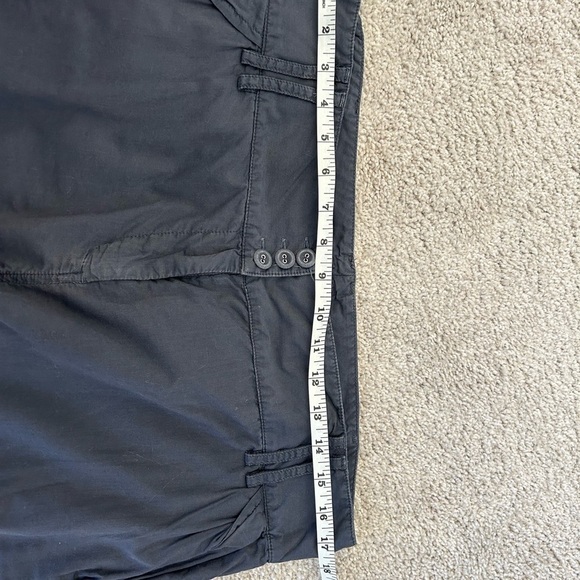 French Connection High Waisted 3-button grey blue Fit Wide-Leg Long Pant Size 10 - Picture 6 of 10